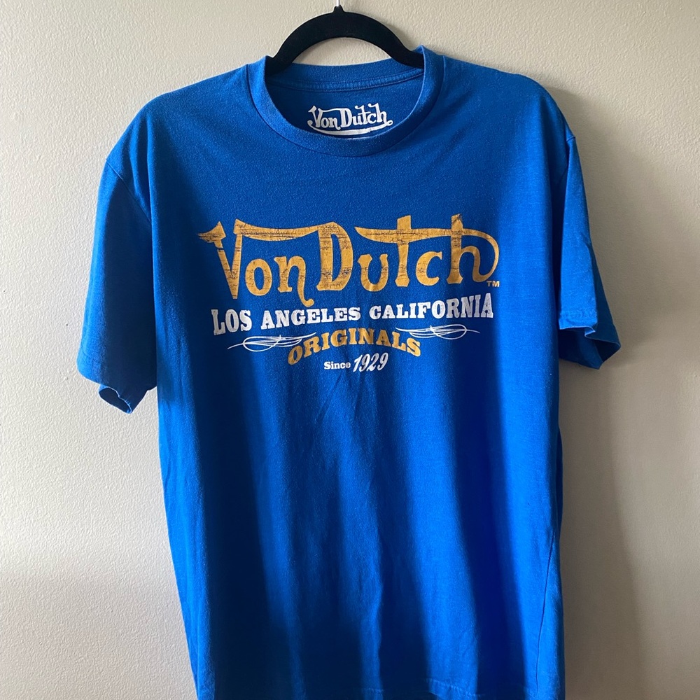Von Dutch blue graphic tee